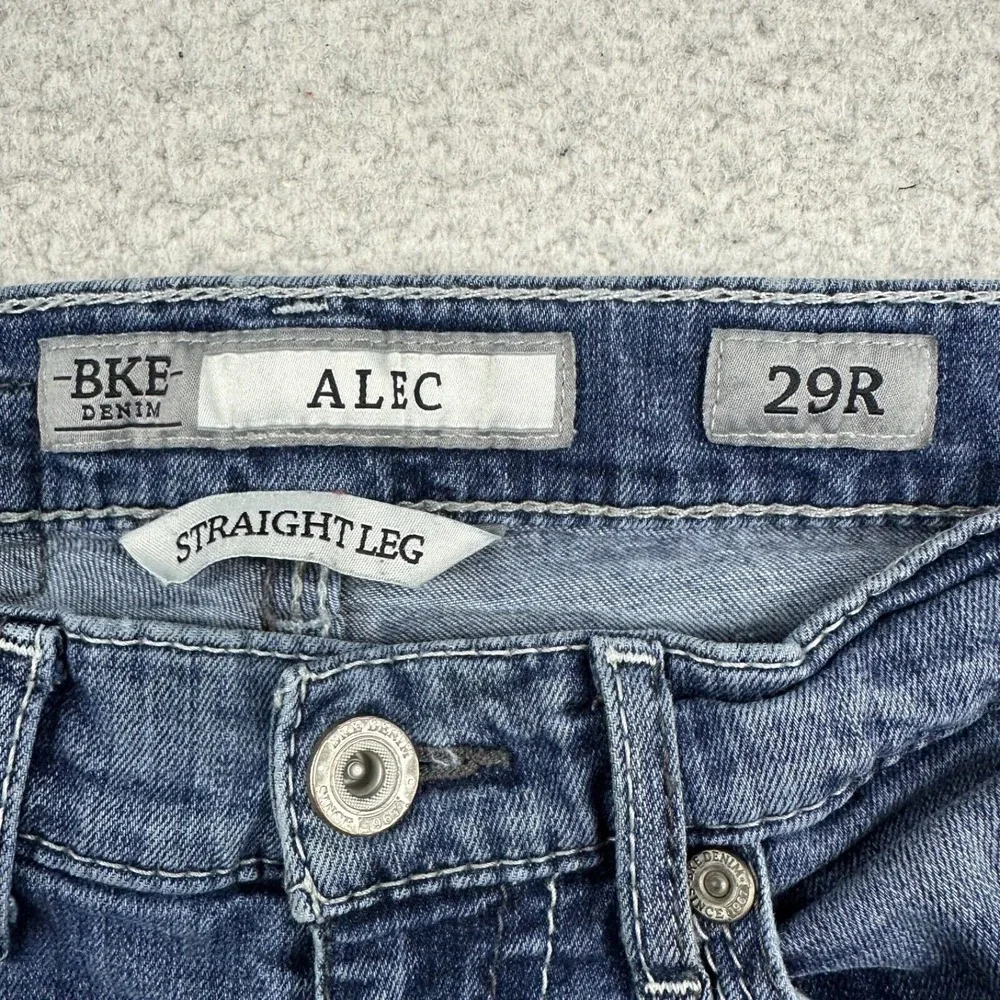 BKE‎ Alec Jeans Men's 29R (29X31.5) Straight Leg Whiskered Western Rodeo Cowboy